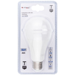 Lampadina LED E27 17W A65 3000K (Blister 1 Pezzo) características