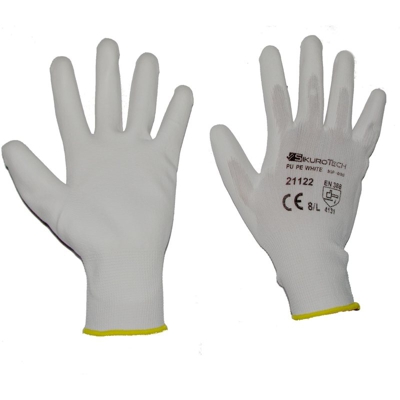 GUANTI POLIURETANO BIANCO TG. 9 21123 - Sikurotech