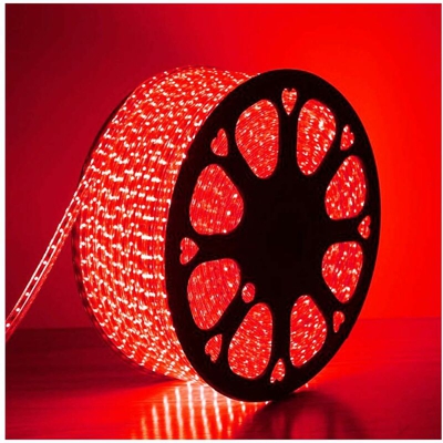 Striscia led 5M bobina da 5 a 100 m luce rossa esterno tripla fila 2835 smd 220V