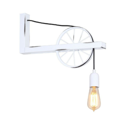 Homemania - Lampada a Parete Hydra - Applique - Bianco in Metallo, 43 x 10 x 27 cm, 1 x E27, 60W precio