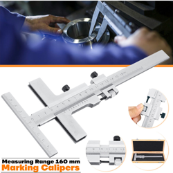 Drillpro - DIN862 Marcatura in acciaio Calibro a corsoio Strumento di misurazione Scraper Bridge Strumento 0-160mm Anrei & szlig; Messschieber precio