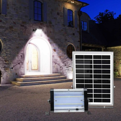 Faretto luce solare led 2000 lumen da esterno giardino Flood
