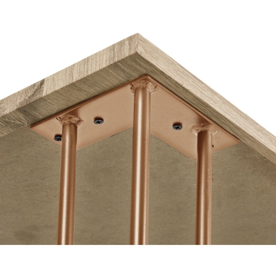 Hairpin Leg Gambe per tavolo robuste in un set di 4 d´acciaio - color rame - 40cm - 3 barre