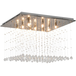 Lampadario con Perle di Cristallo a Cubo Argento G9 características