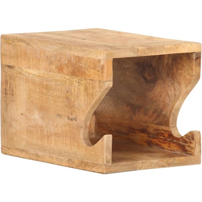 Supporto Bicicletta da Parete 35x25x25 cm in Legno Mango Grezzo - Youthup