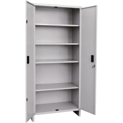 ARMADIO 1 Anta in Lamiera Verniciata CON RIPIANI 60X40X176H cm Fornito Smontato en oferta