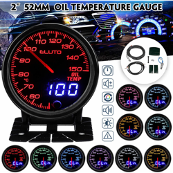 Eluto Doppio display 2 "52mm Indicatore temperatura olio 10 LED e sensore 1/8 NPT características