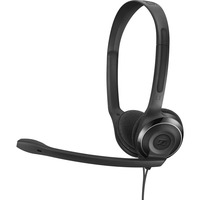 PC 8 USB Cuffia Padiglione auricolare Nero, Headset