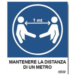 Busta da 2 Fogli Mantenere la Distanza 1mt - Markin en oferta