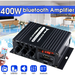 Mini amplificatore da 400 W 2 canali Bluetooth HiFi Stereo FM Radio características