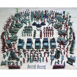 307PCS / Kit Little Soldiers Action Figure Tank Sand Army Modelli militari Giocattolo Bambino características