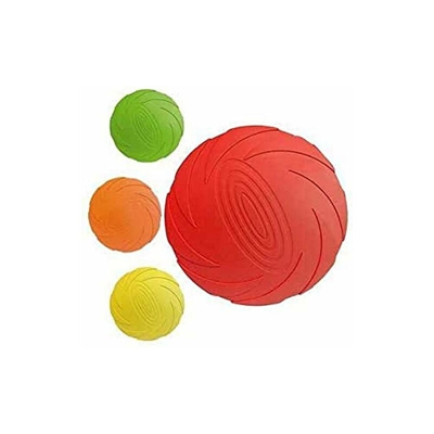 Gloria Frisbee in gomma naturale (grande), taglia unica, colore scelto a caso