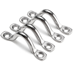4 x 5 mm in acciaio inox cinghie per occhielli clip da sella anello gancio clip per piastra marina per barche precio
