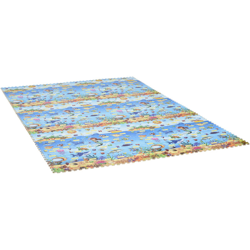 Tappeto Puzzle per Bambini 24 Pezzi in Schiuma EVA Impermeabile con Fondo Antiscivolo, Copertura 9? Multicolore - Homcom precio