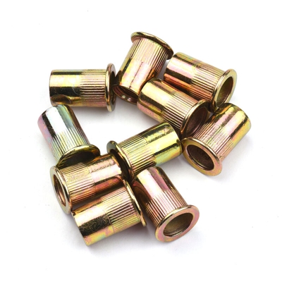 10 pezzi di dadi per rivetti ciechi in acciaio inossidabile M10, cappuccio di estrazione in zinco colorato, cappuccio di estrazione dado per rivetti