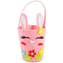 Easter Egg Hunt Basket for Kids Borsa tote pasquale con pulcino e coniglietto Forniture per feste pasquali Uova di Pasqua Candy Bag Giochi ? Bunny precio