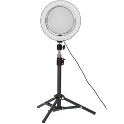 Lampada per trucco di bellezza da 22 cm con specchio Telecomando Bluetooth per selfie da 60 cm - Supporto per telefono treppiede a 3 luci precio