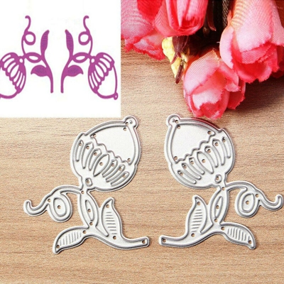 2 pz / set fiore taglio muore per scrapbooking fai da te carta goffratura carta album fotografico decor arte mestiere muore stencil modello