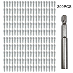 200 pezzi vite vite 12mm auto SUV ATV vite antiscivolo pneumatico neve pneumatico chiodo ricambi auto e strumenti di installazione en oferta