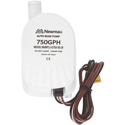 750GPH pompa di sentina automatica RV pompa delle acque reflue interruttore galleggiante incorporato pompa di sentina uscita 19mm modello G750-30-24