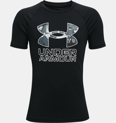 Maglia a manica corta UA Tech™ Hybrid Print Fill da ragazzo
