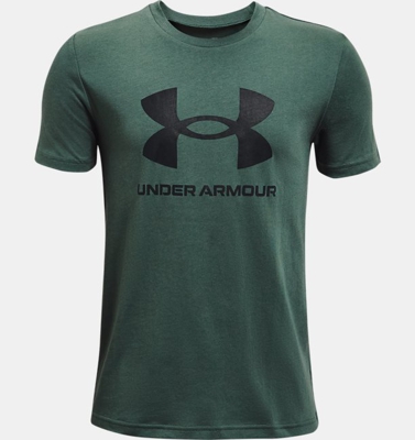 Maglia a manica corta UA Sportstyle Logo da ragazzo