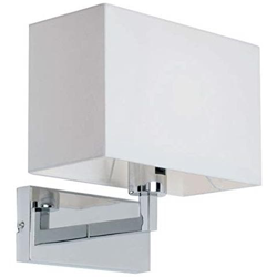Applique Da Parete Endon 96751-ch Modello Piccolo Cromo Lucido E Paralume Bianco Altezza 255 Mm Larghezza 262 Mm Profondità 177 Mm Richiede 1 Lampadina Attacco E27 Max 60w Non Inclusa Lampada Da Parete Classe Di Protezione 1 en oferta