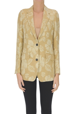Jacquard lined blazer