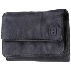 Portafoglio donna in pelle vintage tinto in capo a doppia patta Black Slate características