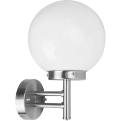 I-watts Outdoor Lighting - Applique a sfera da esterno in acciaio INOX, attacco lampada E27 per potenza massima 60W en oferta