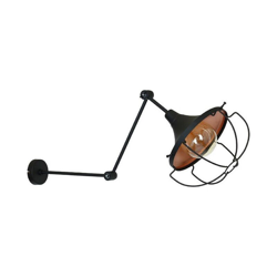 Homemania - Lampada a Parete Perseus - Applique - Nero in Metallo, 83 x 31,5 x 40 cm, 1 x E27, 60W en oferta