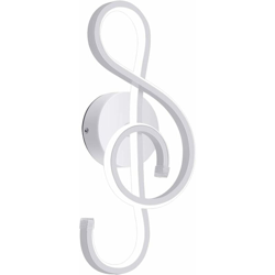 Applique da Parete a LED Moderna Creativa Nota Musicale Bianco Lampada da Parete per Interni Lampada a Muro in Alluminio Minimalista Luce a Muro en oferta