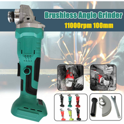 Drillpro - Smerigliatrice angolare senza spazzole con batteria al litio da 11000 (RPM) Smerigliatrice angolare per levigatrice da taglio - 800W en oferta