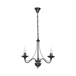 Lampada a Sospensione Lilium - Lampadario - da Soffitto - Grigio in Metallo, 50 x 50 x 108 cm, 3 x E14, 40W características