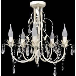 Lampada da Soffitto Lampadario in Cristallo con 5 Portalampade en oferta