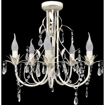 Lampada da Soffitto Lampadario in Cristallo con 5 Portalampade