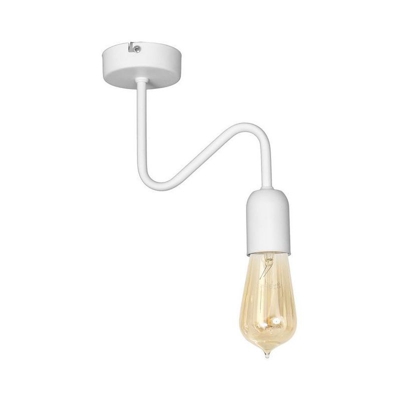 Homemania - Lampada a Sospensione Scorpius White - Plafoniera - da Parete - Bianco in Metallo, 23 x 8 x 24 cm, 1 x E27, 60 W