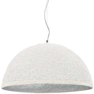 Lampadario da Soffitto Bianco e Argento ?50 cm E27 - Multicolore - Youthup