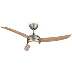 El Paso Ventilatore e Lampadario da Soffitto 52' 10.344m³/h Effetto Rovere - Klarstein precio