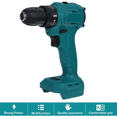 Insma - Trapano elettrico a batteria 350N.m mandrino 13mm Trapano senza spazzole 1800 giri / min (batteria non inclusa)