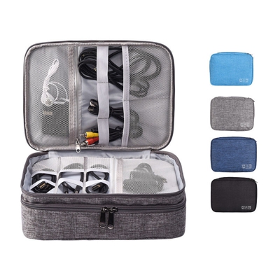 Drillpro - Borsa da viaggio impermeabile per cavo dati multifunzionale da uomo