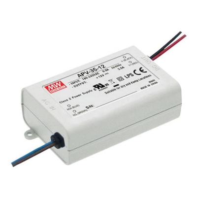 Mean Well APV-35-12 Trasformatore per LED Tensione costante 36 W 0 - 3.0 A 12 V/DC non dimmerabile, Protezione sovracca