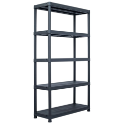 YOUTHUP Scaffale Nero 500 kg 100x40x180 cm in Plastica - Nero precio