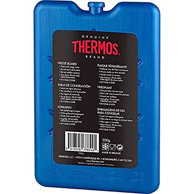 2 x Thermos Freezer Board GHIACCIO BORSA PICCOLO GHIACCIO BLOCCHETTO piatto VIAGGIO ghiaccio Confezione in scatola 200g