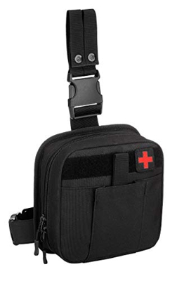 Yakmoo Kit di Pronto Soccorso Impermeabile Molle Sistema Borsa da Gamba Marsupio Attrezzatura Portatile di Emergenza Militare Tattico Borsa Medica per