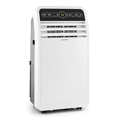 Klarstein Metrobreeze 9 New York City - Condizionatore portatile, 9000BTU/2,6kW, 1.050W, 62dB, Display LED, Classe Energetica A, Oscillazione, Tubo di
