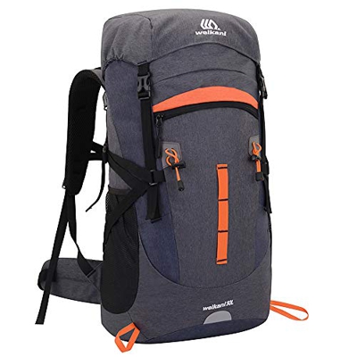 pedkit Zaino da trekking 50 l, zaino da campeggio, pieghevole, impermeabile, per trekking, campeggio, sport all'aria aperta, tessuto Oxford