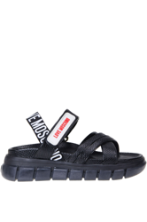Cut-out leather sporty sandals precio