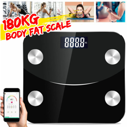 Misuratore di impedenza Bluetooth intelligente Scala LED Fat 76 elementi Dati neri en oferta