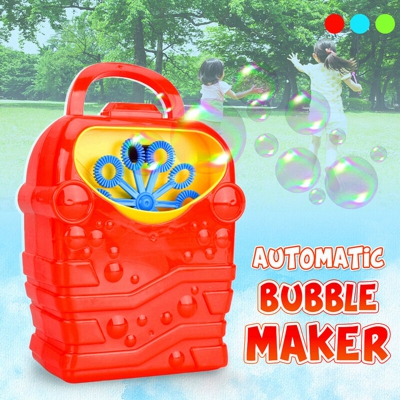 Soffiatore portatile elettrico automatico della macchina della bolla per il rosso del giocattolo del bambino